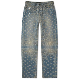 AMIRI Bandana Jacquard Straight Jean Crafted Indigo