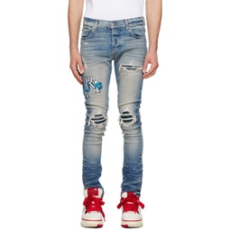 Blue MX1 Embroidered Jeans 241886M186030