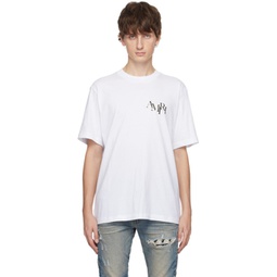 White Printed T-Shirt 232886M213043