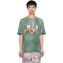 Green Crewneck T-Shirt 232886M213008