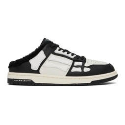 Black & White Skeltop Mule Sneakers 241886M237039