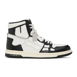 Black & White Skel Top Hi Sneakers 231886F127002