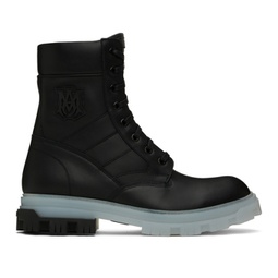 Black Leather Boots 231886M222000