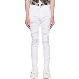White Crystal Jeans 232886M186028