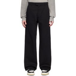 Black Baggy Trousers 231886M191009