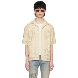 Off-White Palm Tree Leather Shirt 241886M192038