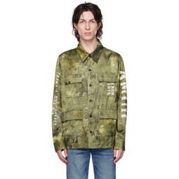 Green Graphic Jacket 222886M192047