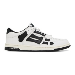 White & Black Skel Top Low Sneakers 232886M237019