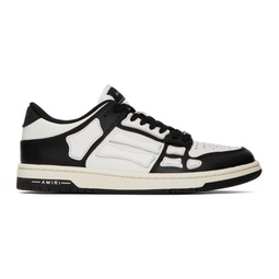 Black & White Skel Low Sneakers 231886M237005