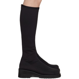 Black Scuba Long Boots 242436F115001