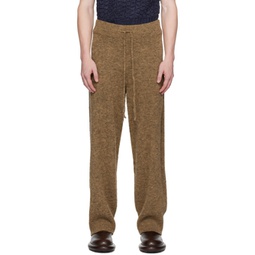 Brown Mottled Trousers 232436M190000