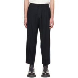 Navy Garconne Trousers 222436M191002