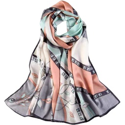 ANDANTINO 100% Mulberry Silk Long Scarf for Women Large Shawls for Headscarf and Neck- Oblong Hair Wraps with Gift Packed