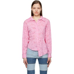 Pink Moeka Combination Shirt 231375F109000