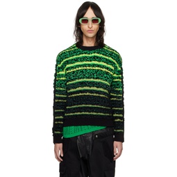Green   Black Borden Sweater 241375M201015