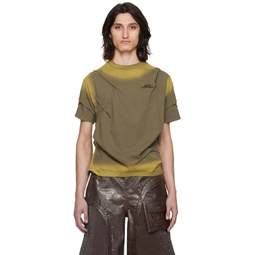 Khaki Mardro Gradient T Shirt 241375M213001