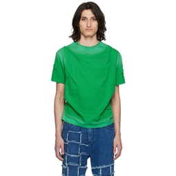 Green Mardro Gradient T Shirt 241375M213002