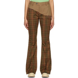 Brown Mika Diagonal Trousers 231375F087000