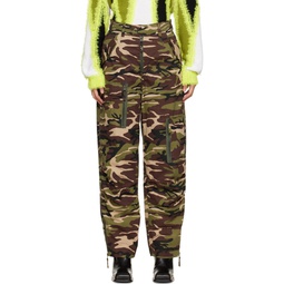 Khaki Camouflage Flight Pants 222375F087005