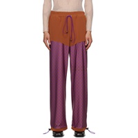 SSENSE Exclusive Brown   Purple Sweatpants 232112M190001