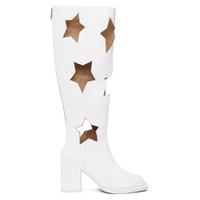 SSENSE Exclusive White Star Cut Boots 222112F114001