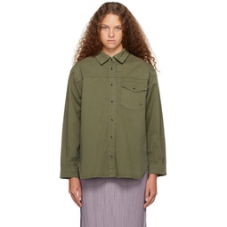 Green Sloan Denim Shirt 232092F109014