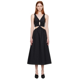 Black Dione Midi Dress 231092F054007