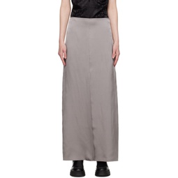 Gray Alanna Maxi Skirt 231092F093000