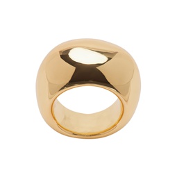 Gold Bold Dome Ring 231092F011000