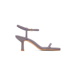 Purple Invisible Heeled Sandals 231092F125002