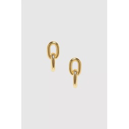 Link Drop Earrings - 14K Gold