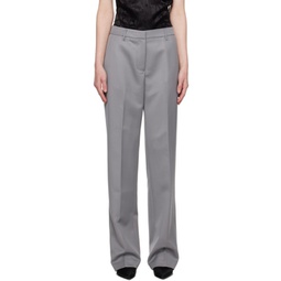 Gray Classic Trousers 231092F087011