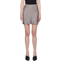 Gray Chrisly Miniskirt 231092F090002