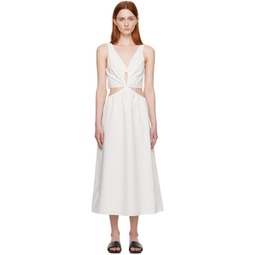 White Dione Midi Dress 231092F054006
