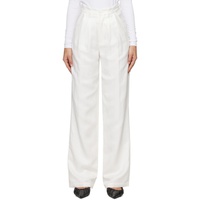 White Carrie Trousers 241092F087013