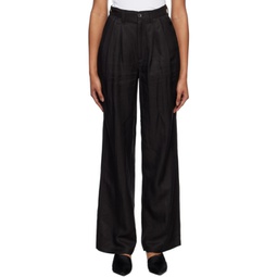Black Carrie Trousers 232092F087007