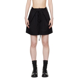 Black Jess Pleated Shorts 241378F088000