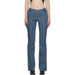 Blue Striped Jeans 222986F069002