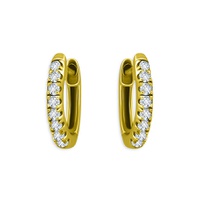 Round Huggie Hoop Earrings in 18K Gold Over Sterling Silver - 100% Exclusive