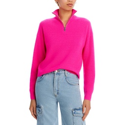 Stripe Quarter Zip Cashmere Sweater - 100% Exclusive