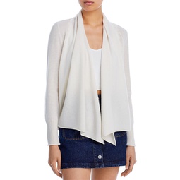 Draped Open-Front Cashmere Cardigan - 100% Exclusive