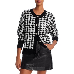 Houndstooth Cashmere Cardigan - 100% Exclusive