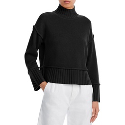 Boxy Mock Neck Cashmere Sweater - 100% Exclusive