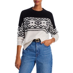 Fair Isle Drop Shoulder Cashmere Sweater - 100% Exclusive