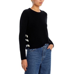 Bow Applique Cashmere Sweater - 100% Exclusive
