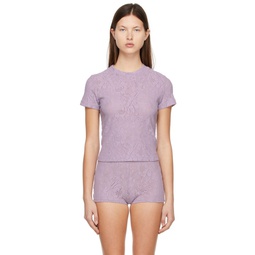 Purple Gaia T Shirt 221713F110000