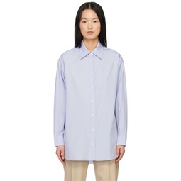 Blue Wide Shirt 231373F109003