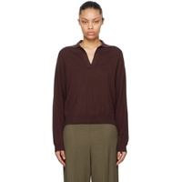 Burgundy Oxford Cashmere Sweater 241449F100003