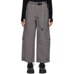 Gray Multi Pockets Cargo Pants 241701M188001