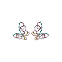 Multicolor Medium Butterfly Earrings 221372F022035